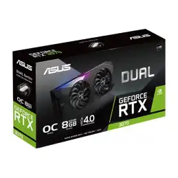 ASUS DUAL-RTX3070-O8G-V2 - OC Edition - carte graphique - GF RTX 3070 - 8 Go GDDR6 - PCIe 4.0 - 2 x... (90YV0FQC-M0NA00)_7